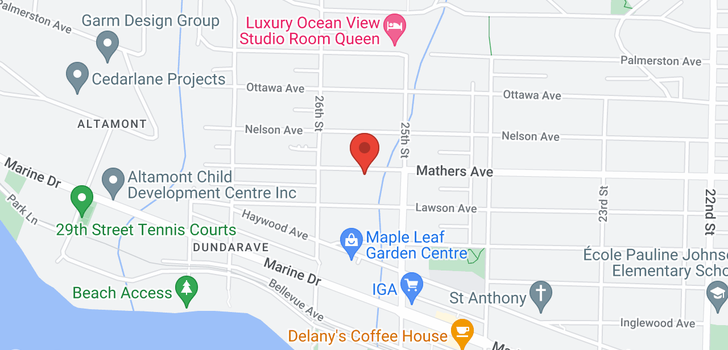 map of 2540 MATHERS AVENUE